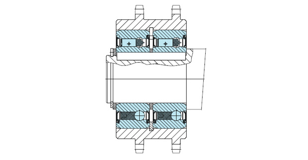 Mounting example of Overrunning Clutch One way bearing CSK...P, CSK...P-2RS