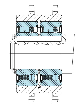 Mounting example of CSK...P-2RS CSK...PP-2RS One way clutch