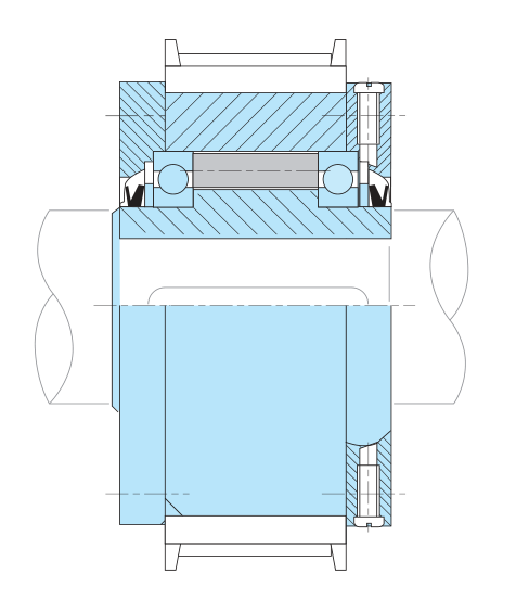 Mounting example of Overrunning clutch ALPF7D7