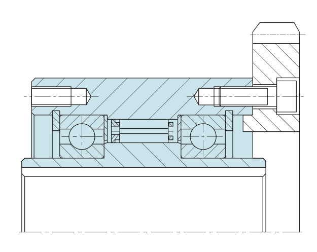 Mounting example of Sprag clutch SMZ