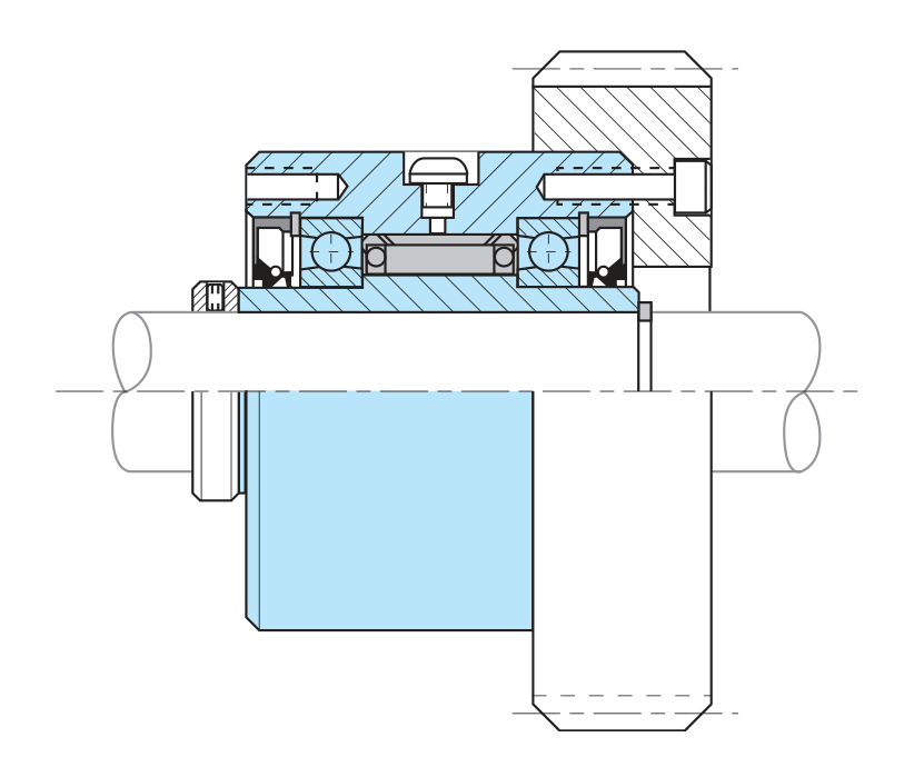 Mounting example of FSO750-FSO1027 Sprag Backstop Clutch