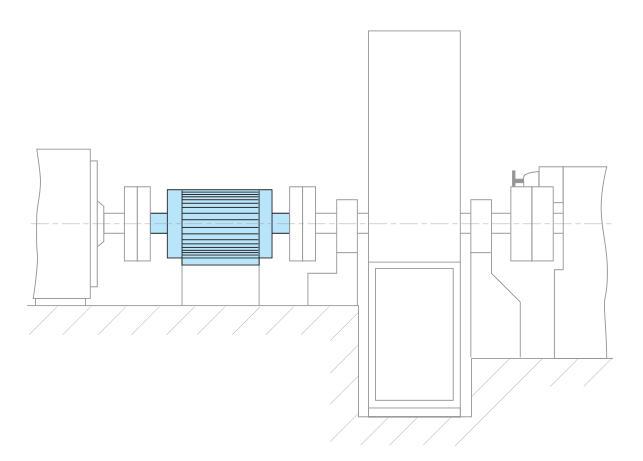 Mounting example of Overrunning clutch ALG