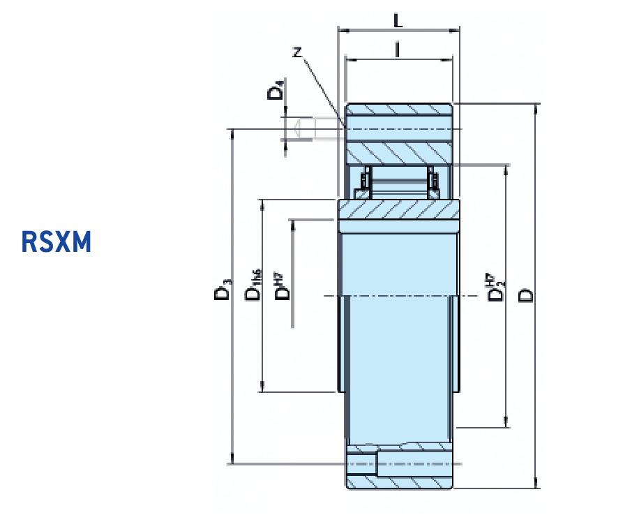 Sizes of Backstop clutch RSXM