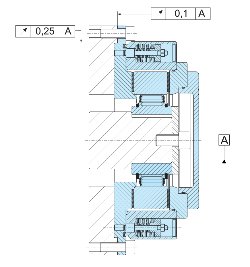 Mounting example of Sprag type backstop RSRV T