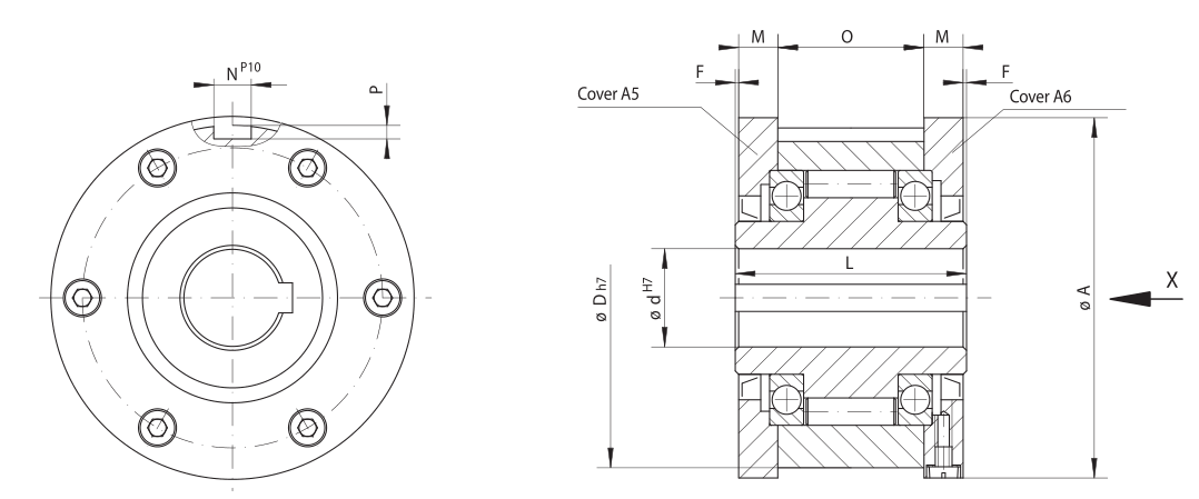 Sizes of Complete Freewheels FGRN … R A5A6