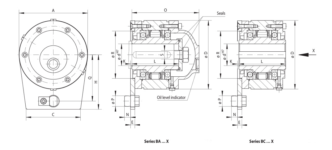 Sizes of Complete Freewheels BA … X and BC … X