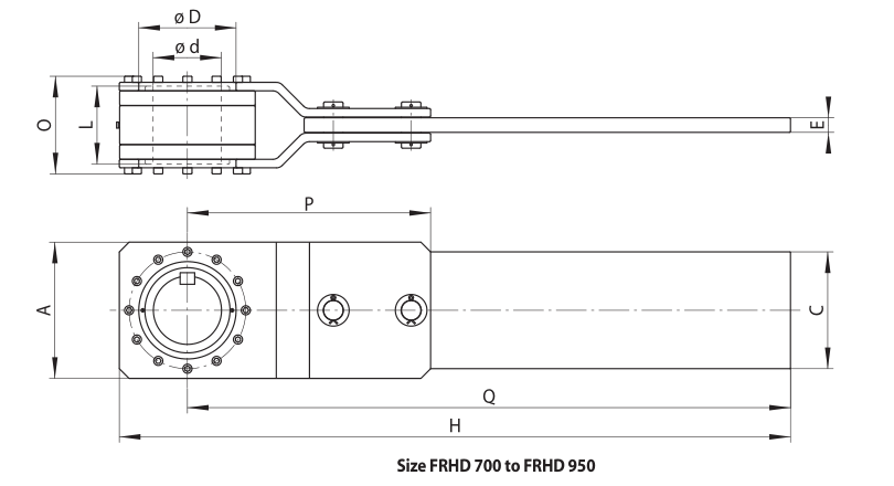 Sizes of Complete Freewheels FRHD