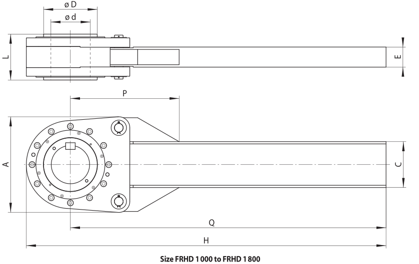 Structural drawing of Complete Freewheels FRHD