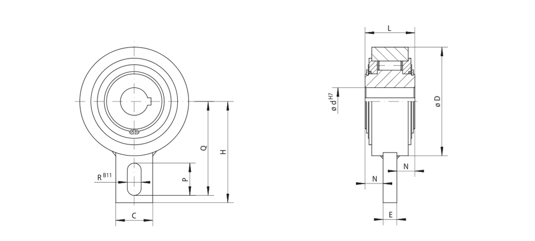 Sizes of Complete Freewheels Backstop FAV