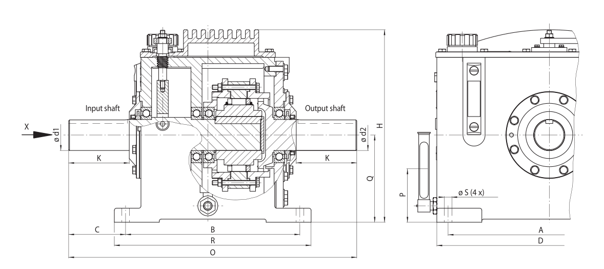 Sizes of Housing Freewheels FH