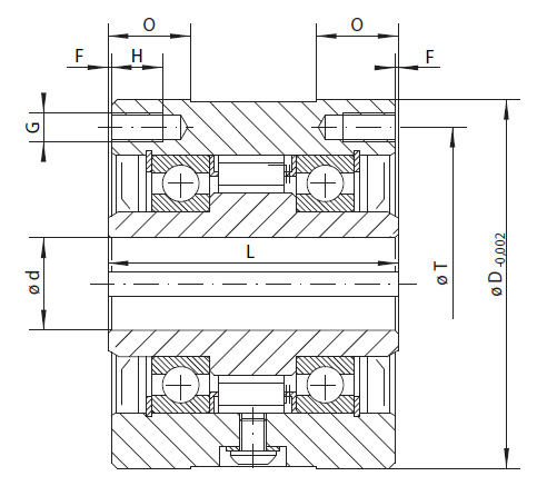 Sizes of Complete Freewheels FRS and FRSG