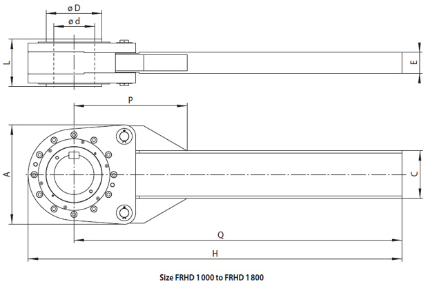 Sizes of Complete Freewheel(Backstop)Cam Clutch FRHD