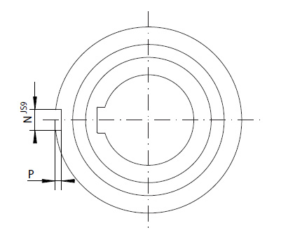 Sizes of Internal Freewheels ZZ … P and ZZ … PP … P and ZZ … PP