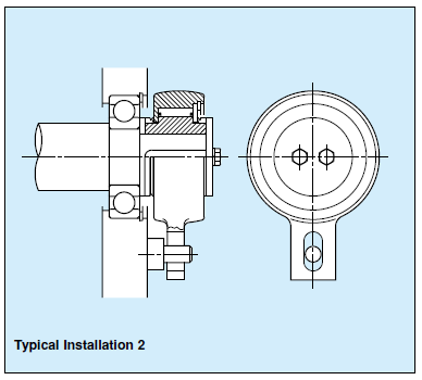 Installation diagram of BSEU Series Cam Clutch Backstop Clutch