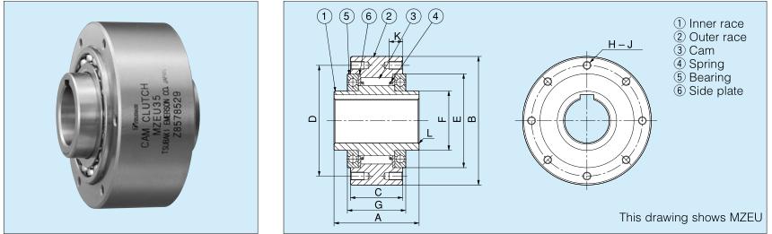 MZEU150 one way bearing clutch mechanical clutch